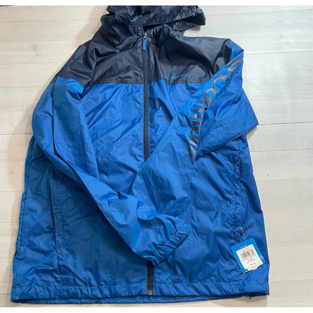 Columbia men’s flash challenger windbreaker jacket‎ blue large NEW